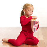 LONG SLEEVE 2 PIECE SETS- Red Ribbed - HoneyBug 