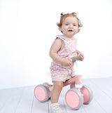 BAMBOO HOODIE TANK- Pink Dizzy Check - HoneyBug 