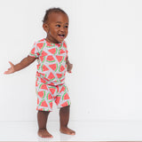 TWO PIECE SHORTIE SET- Kawaii Watermelon - HoneyBug 