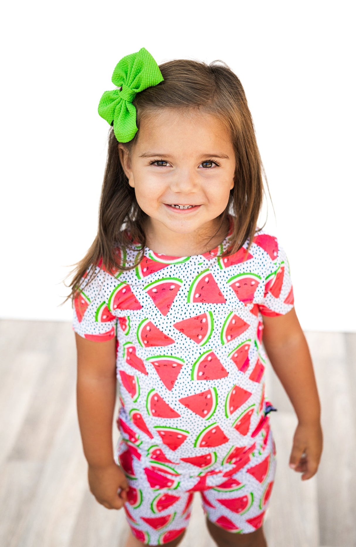 TWO PIECE SHORTIE SET- Kawaii Watermelon - HoneyBug 