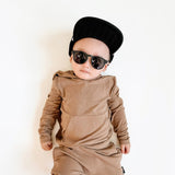 LONG SLEEVE HOODIE- Mocha - HoneyBug 