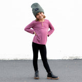 HENLEY LONG SLEEVE- Mauve - HoneyBug 