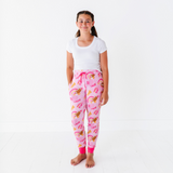 On Game Days We Wear Pink Joggers - Bigger Kids - HoneyBug 