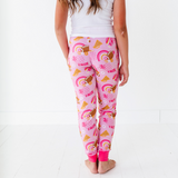 On Game Days We Wear Pink Joggers - Bigger Kids - HoneyBug 