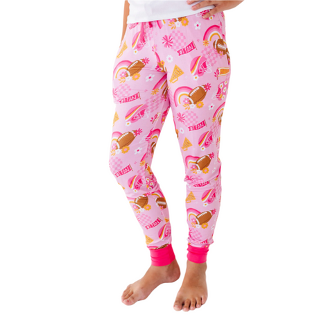 On Game Days We Wear Pink Joggers - Bigger Kids - HoneyBug 