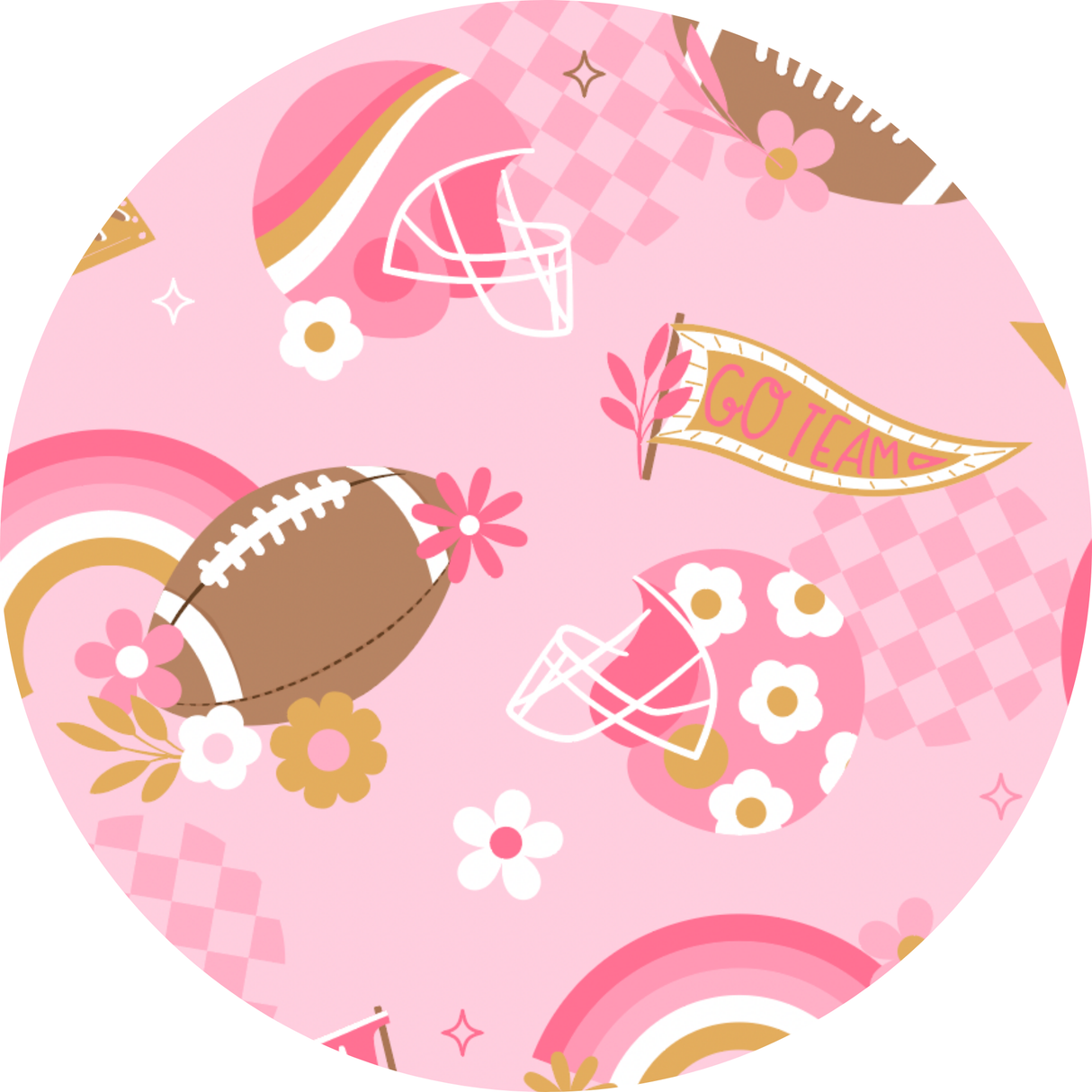 On Game Days We Wear Pink Clip Bow - HoneyBug 