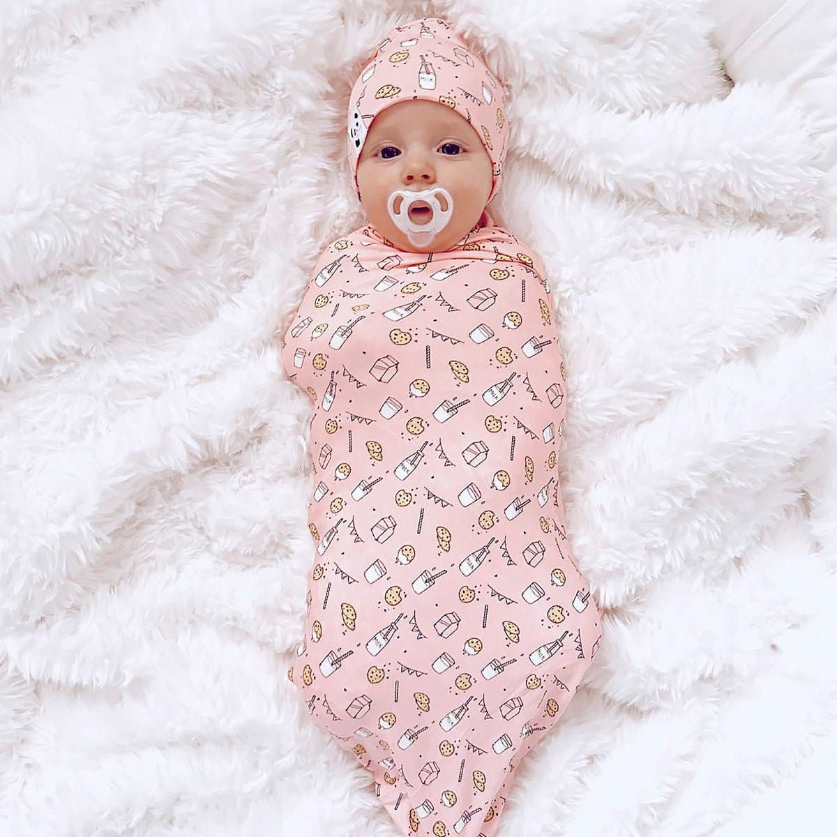 Bamboo Swaddle & Beanie Set - HoneyBug 