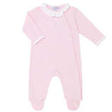 Pink Bubble Crossover Footie - HoneyBug 