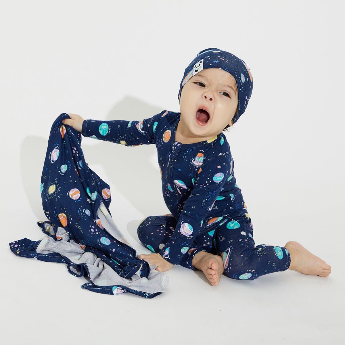 Bamboo Swaddle & Beanie Set - HoneyBug 
