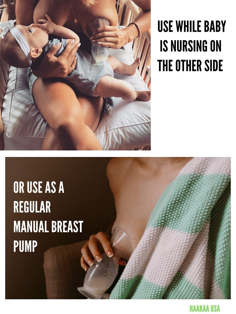 Haakaa Silicone Pump & Milk Collector Set Combo - HoneyBug 