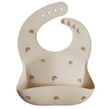 Silicone Baby Bib - Rainbows - HoneyBug 