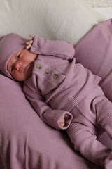 DELILAH || THERMAL INFANT LONG SLEEVE HENLEY TOP AND BOTTOM SET