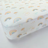 Rainbows Bamboo Changing Pad Cover - HoneyBug 