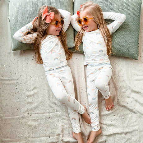 Rainbows Bamboo Kids Pajamas - HoneyBug 