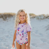 Sophie Mermaid Rash Guard Swimsuit - HoneyBug 