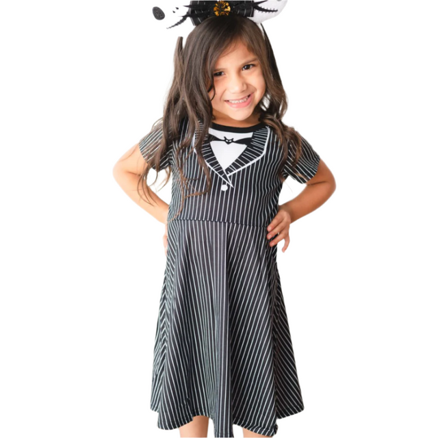 Skeleton Dress - HoneyBug 