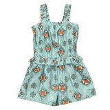 Ruffle Strap Shorts Romper