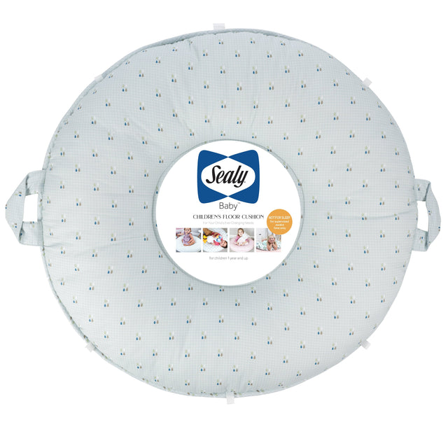 Sealy Children's Floor Cushion - Drops and Robin Blue - HoneyBug 