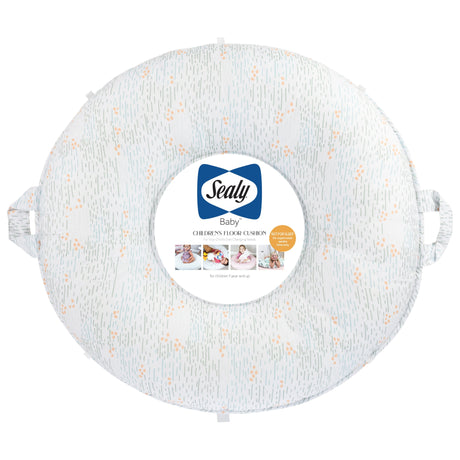 Sealy Children's Floor Cushion - Spring and Gray - HoneyBug 