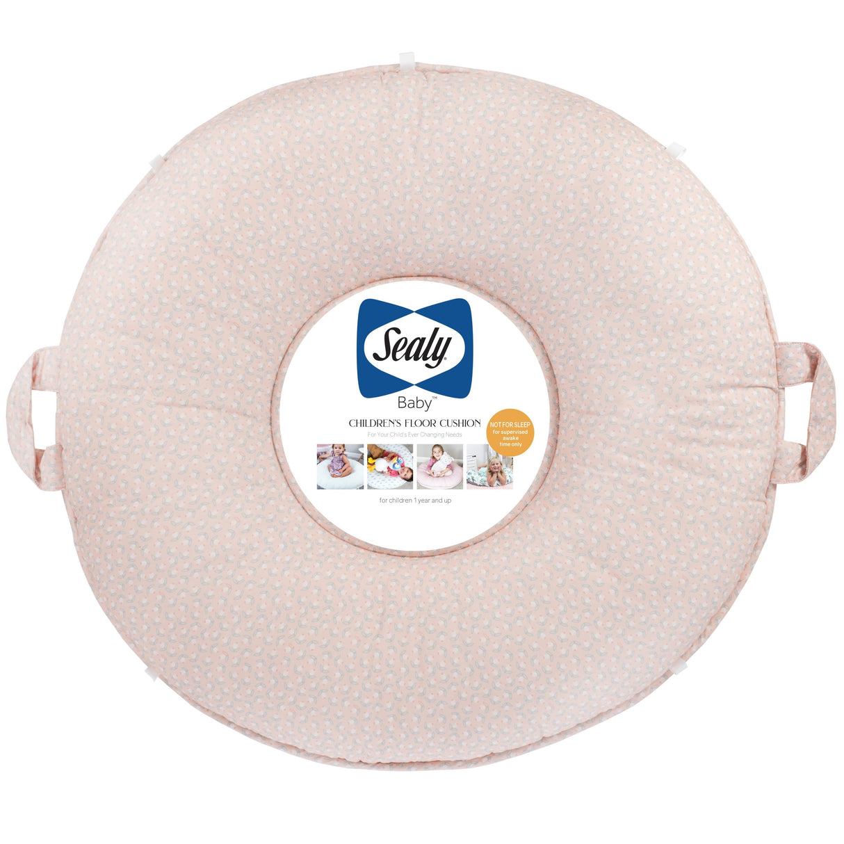 Sealy Children's Floor Cushion - Pink Floral - HoneyBug 