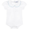 Nella Scallops Short Sleeve Onesie - HoneyBug 