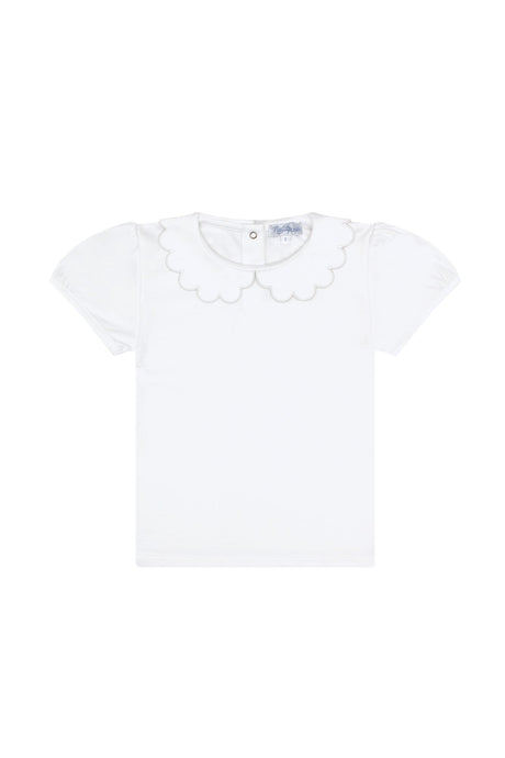 Nella Scallops Short Sleeve Tee - HoneyBug 