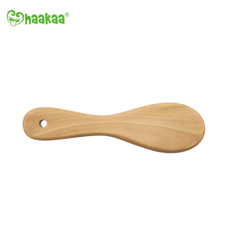 Haakaa Goats Wool Wooden Baby Hairbrush 1 pk - HoneyBug 