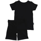 TWO PIECE SHORTIE SET- Midnight Ribbed - HoneyBug 