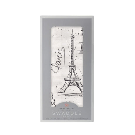 London, Paris, New York Bamboo Swaddle - HoneyBug 