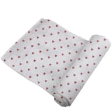 Two Hearts Bamboo Swaddle - HoneyBug 