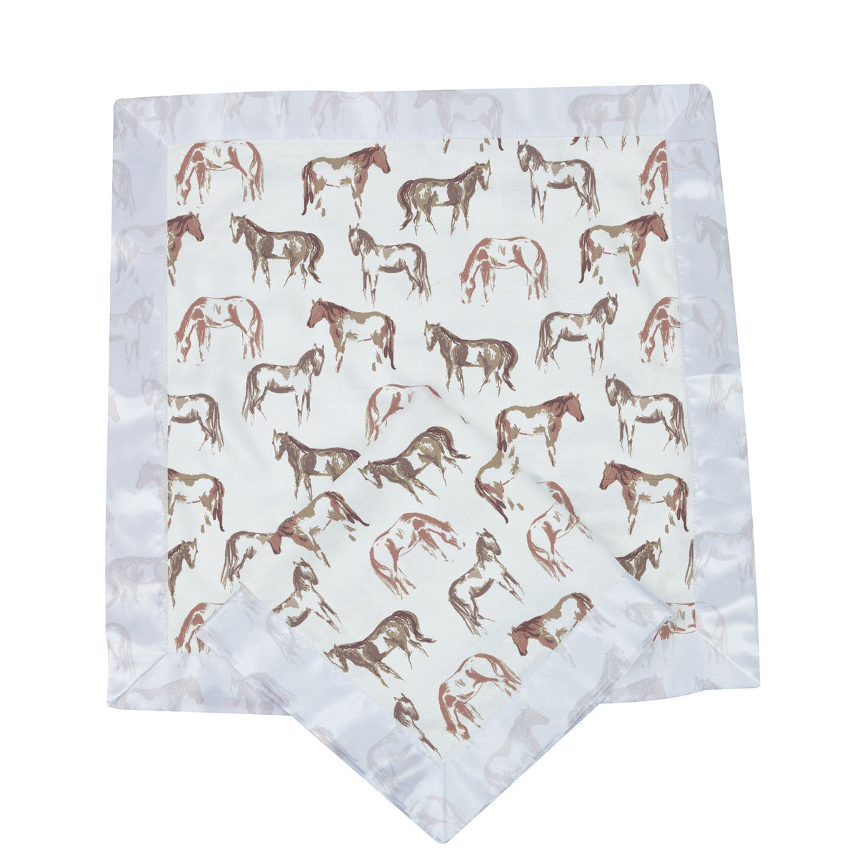 Wild Horse Bamboo Muslin Security Baby Blankie