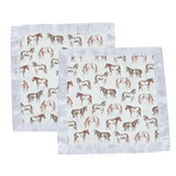Wild Horse Bamboo Muslin Security Baby Blankie