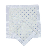 Periwinkle Diamond Polka Dot Bamboo Newcastle Blankie - HoneyBug 