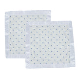 Periwinkle Diamond Polka Dot Bamboo Newcastle Blankie - HoneyBug 