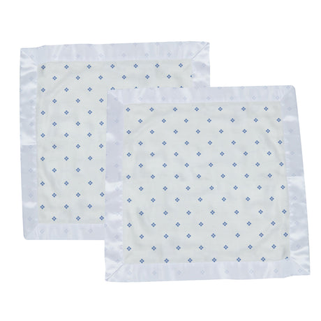 Periwinkle Diamond Polka Dot Bamboo Newcastle Blankie - HoneyBug 