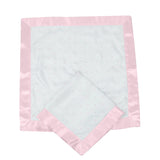 Pink Polka Dot Bamboo Newcastle Blankie - HoneyBug 