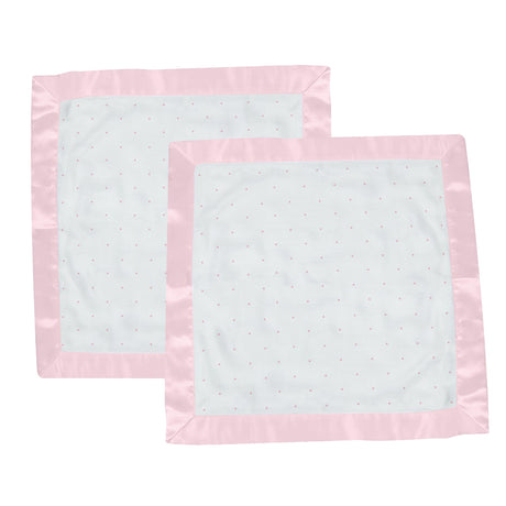 Pink Polka Dot Bamboo Newcastle Blankie - HoneyBug 