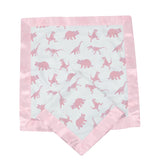 Pink Dinosaurs Bamboo Newcastle Blankie - HoneyBug 