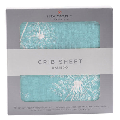 Dandelion Seeds Bamboo Muslin Crib Sheet - HoneyBug 