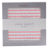 Candy Stripe Bamboo Muslin Crib Sheet - HoneyBug 