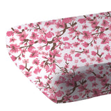 Cherry Blossom Bamboo Muslin Crib Sheet