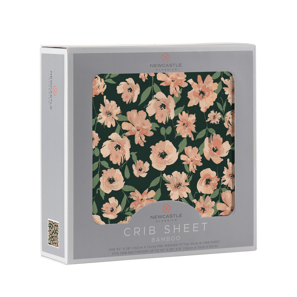 Canyon Sunset Flowers Bamboo Crib Sheet - HoneyBug 