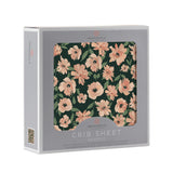 Canyon Sunset Flowers Bamboo Crib Sheet - HoneyBug 