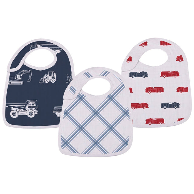 Things That Go Snap Bibs 3PK - HoneyBug 