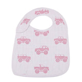 Pretty In Pink Bamboo Snap Bibs 3PK - HoneyBug 