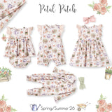 Petal Patch Stroller Blanket - Soft Bamboo Garden Throw