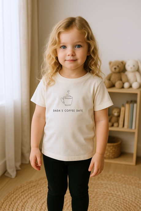 Dadas Coffee Date Organic Cotton Kids T-shirt - HoneyBug 