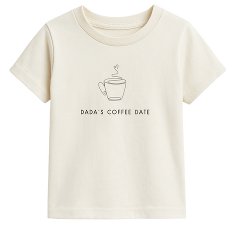 Dadas Coffee Date Organic Cotton Kids T-shirt - HoneyBug 