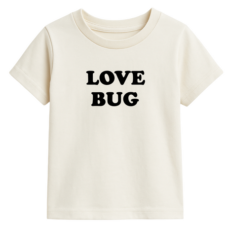 Love Bug Organic Kids Graphic T-Shirt Short Sleeve - HoneyBug 