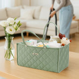 Quilted Diaper Caddy Organizer